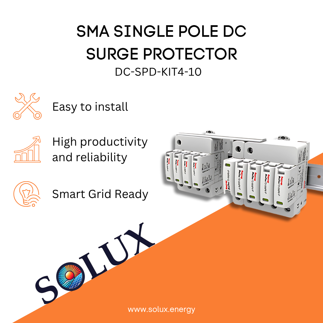 This is an image of SMA DC-SPD-KIT4-10 Single Pole DC Surge Protector
